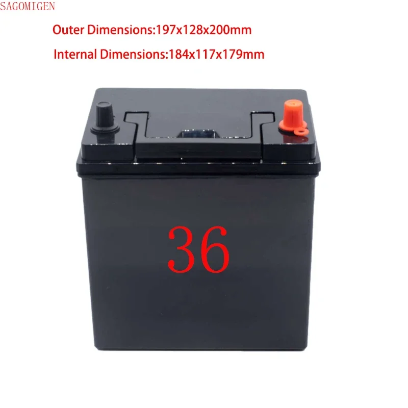 12V 24V Car Starter Battery Boxes Waterproof Plastic Case 3S Li-ion 4S Lifepo4 Battery Case High Current Copper Binding Posts