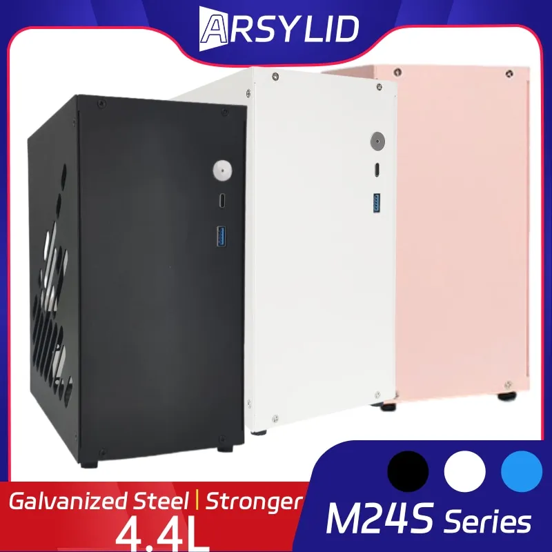 

Корпус 4,4 л M24 Mini ITX A4, 180 мм, видеокарта, 47 мм, полноскоростной радиатор процессора Type-C, корпус компьютера, гибкий блок питания HTPC M24S