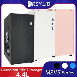 4.4L M24 Mini ITX A4 Chassis 180mm Graphics Card 47mm Full Speed Type-C CPU Radiator Computer Case Flex PSU HTPC M24S