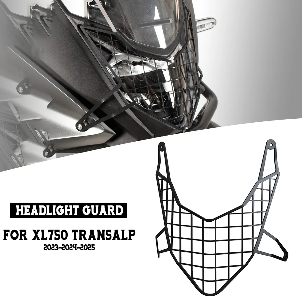 

Motorcycle Headlight Protector Shield Guard Headlamp Mesh Grille FOR HONDA XL750 TRANSALP 2023-2024-2025 Accessories Aluminium