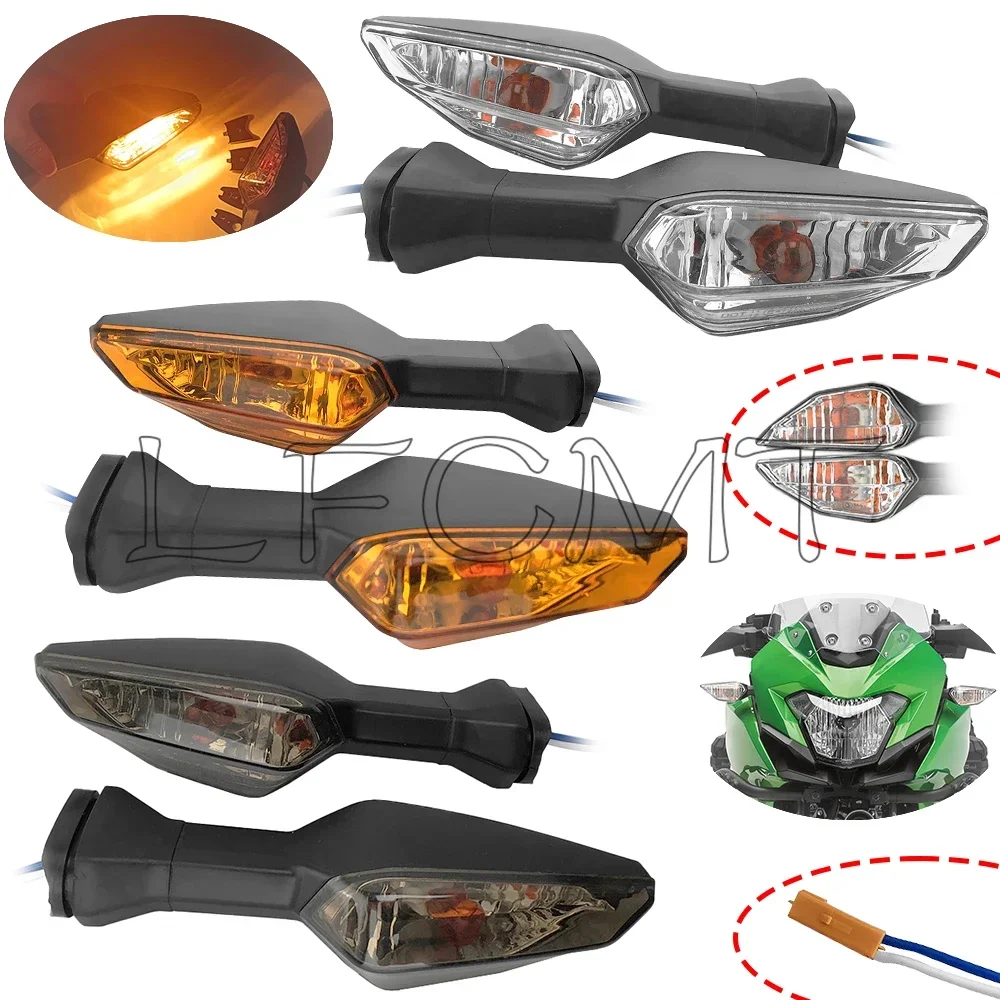 Motorcycle Turn Signals Light Flashers Blinker Fit for KAWASAKI NINJA ZX-6R 400 250 125 Z900 Z650 Z400 Z250 Z125 VERSYS-X 300