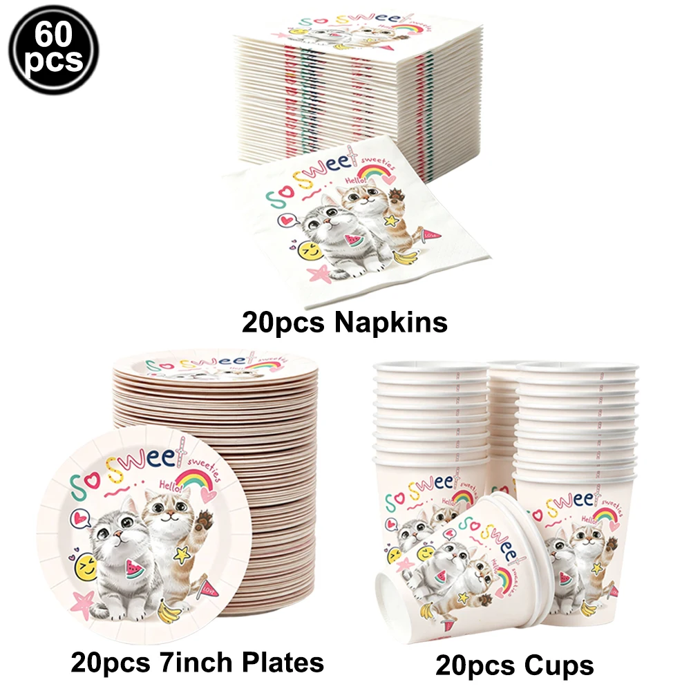 Katzen-Themen-Party-Zubehör Kä – Wedding Decoration Supply Bewertung und Preis