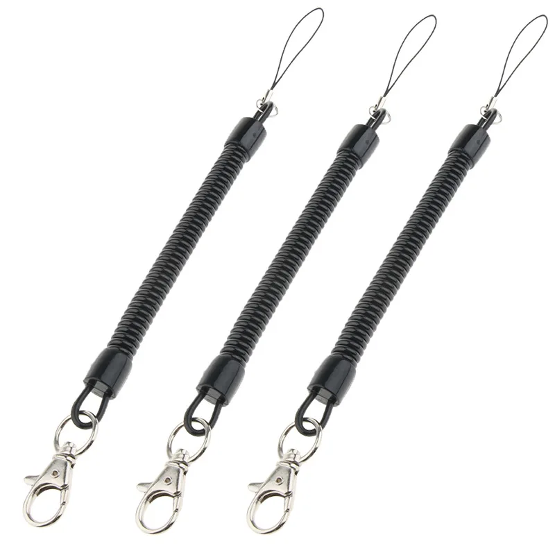 

NEW Black Quality Bungee Cord Old Man Mobile Phone Anti-Loss Strap Running Phone Anti-Loss Spiral Telephone Line Elastic Rope