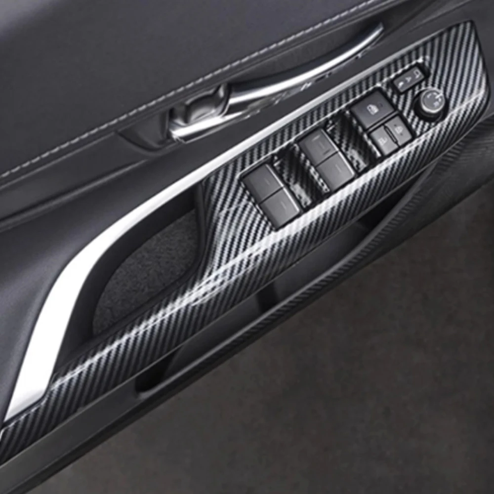 

For Toyota Harrier Window Lift Panel Cover Protection Auto Styling Accessories Trim Car Stickers 2021 2022 2023 2024 2025 2026