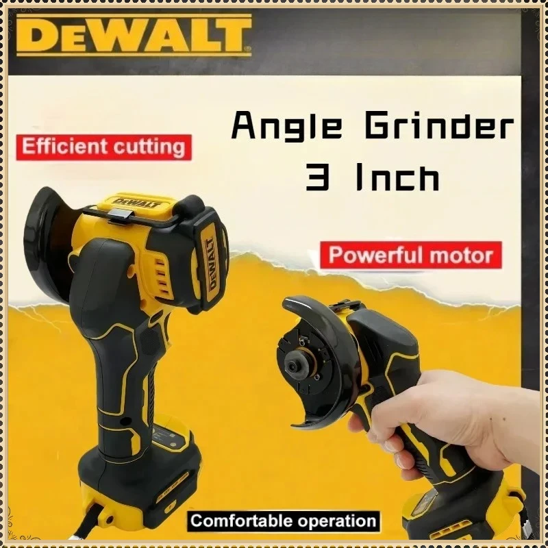 

Аккумуляторная мини-угловая шлифовальная машина DEWALT 3 дюйма для полировки и резки, электроинструмент для аккумуляторов DEWALT