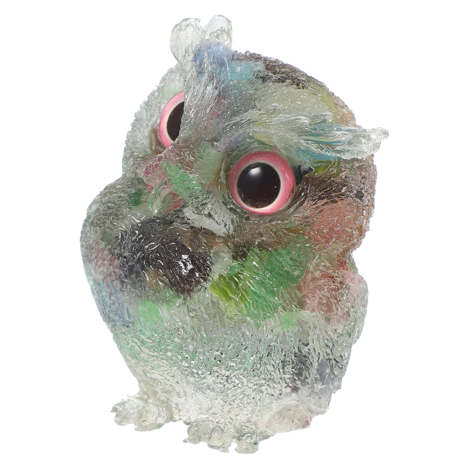 

Crystal Owl Adornment Creative Owl Shape Crystal Ornament for Desktop Table Window Sill Decoration Creative Desktop Ornament