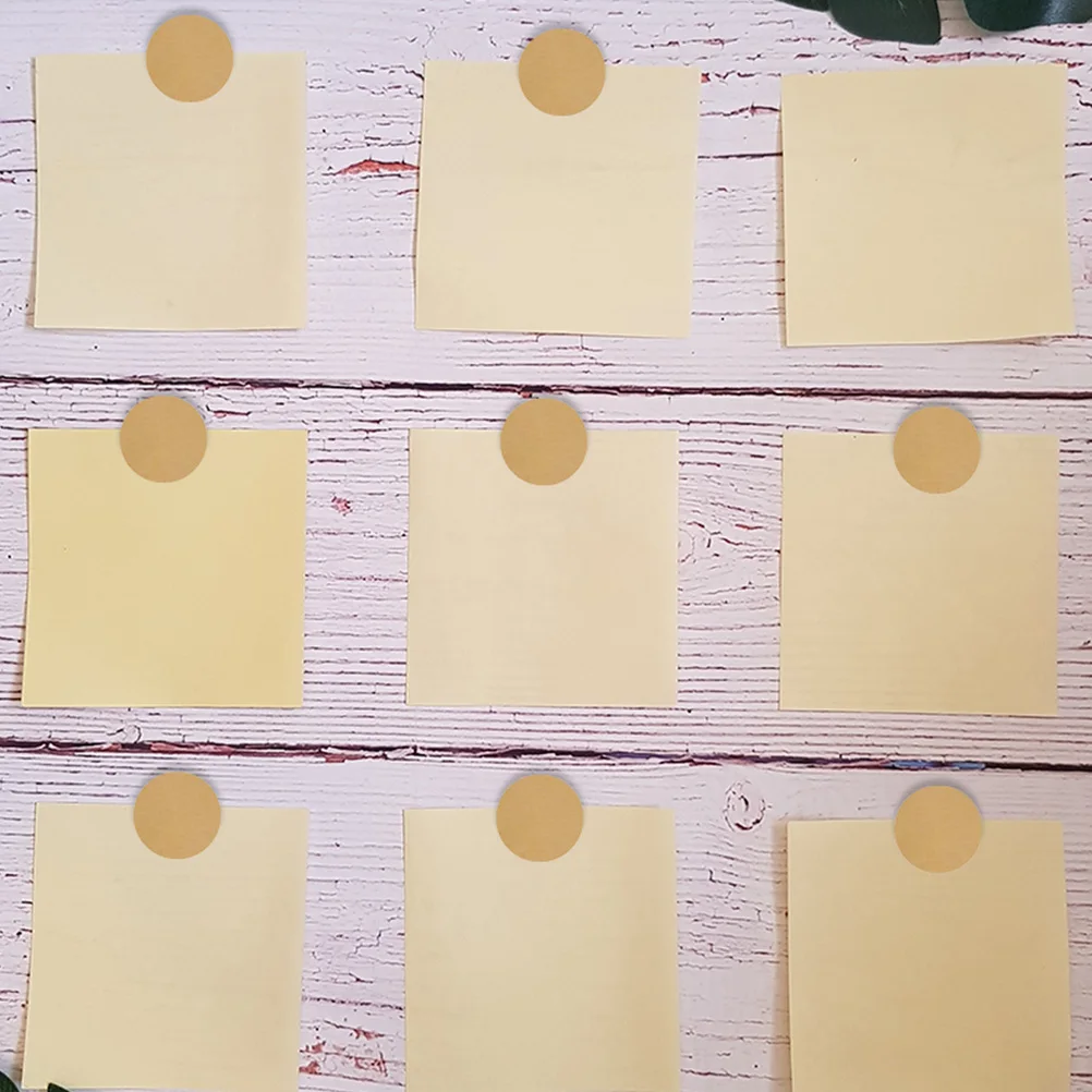 

3 Rolls Writable Brown Paper Circle Labels Decorative Stickers Self-Adhesive Label Stickers Perfect for Crafting and Gifts