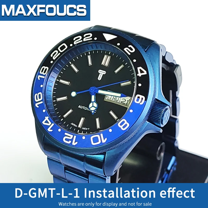 Luminous Sloped Ceramic Bezel insert  Slopping bezel 38*30.6mm For  SXK007 MOD watch parts