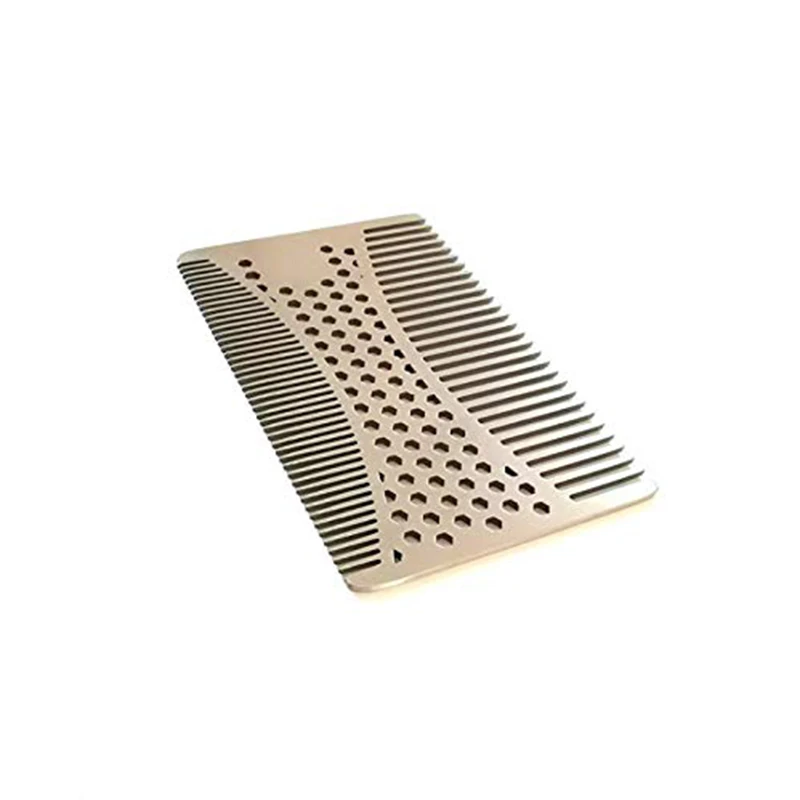 Titanium Steel Comb Professional Salon Hair Hairdressing Anti-static Barbers Comb Ultra Thin Hair Brush For Men High Quality