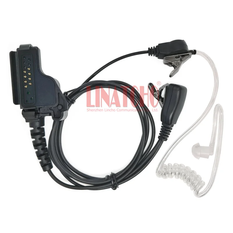 GP900 MTX838 HT1000 XTS5000 XTS2500 PTT Mic 2-Way راديو أنبوب سماعة سماعة الأذن