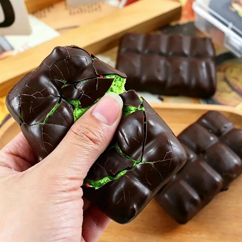 Handmade Crispy Chocolate Squishy Lightweight Crackable Crispy Chocolate Pinching Sensory Sensory Crunchy Sound