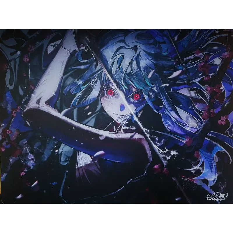 Dysphoria الزجاج المقسى مسند الماوس مخصص سايو أنيمي ESports الألعاب ماوس الوسادة كبيرة الحجم مكتب الوسادة FPS الألعاب ماوس الوسادة 490x430mm