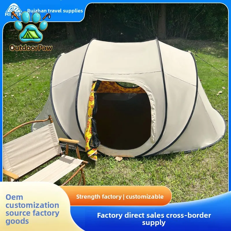 Cross-border automatic quick-opening boat-type tent Sunscreen can be opened immediately after throwing away Hand-throwing