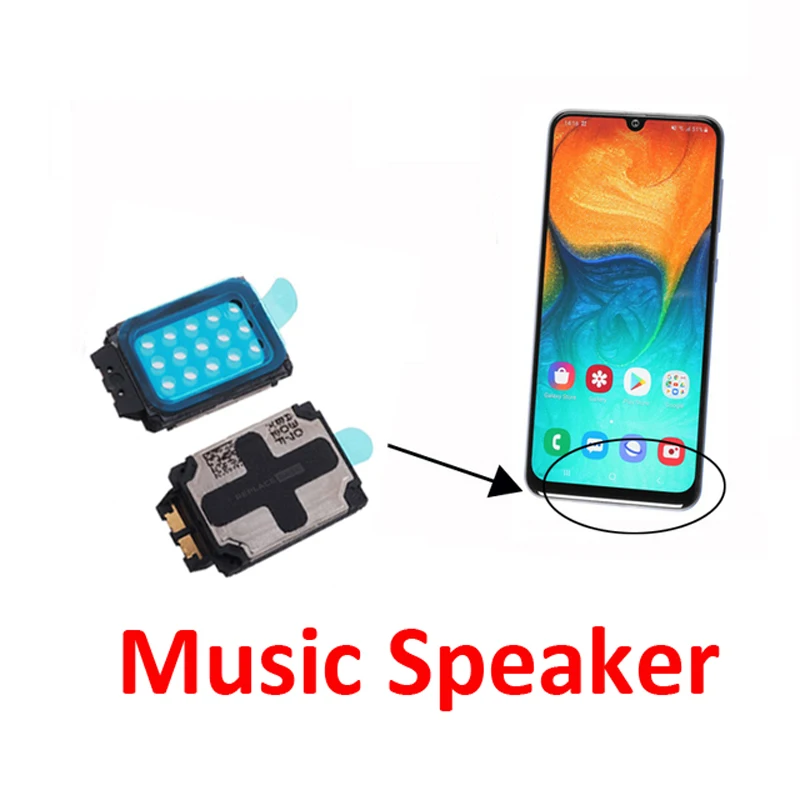 2Pcs Phone Loudspeaker For Samsung A04 A04e A04s A14 A24 A34 A54 LTE 5G New Loud Speaker Buzzer Bottom Music Ringer Flex Cable