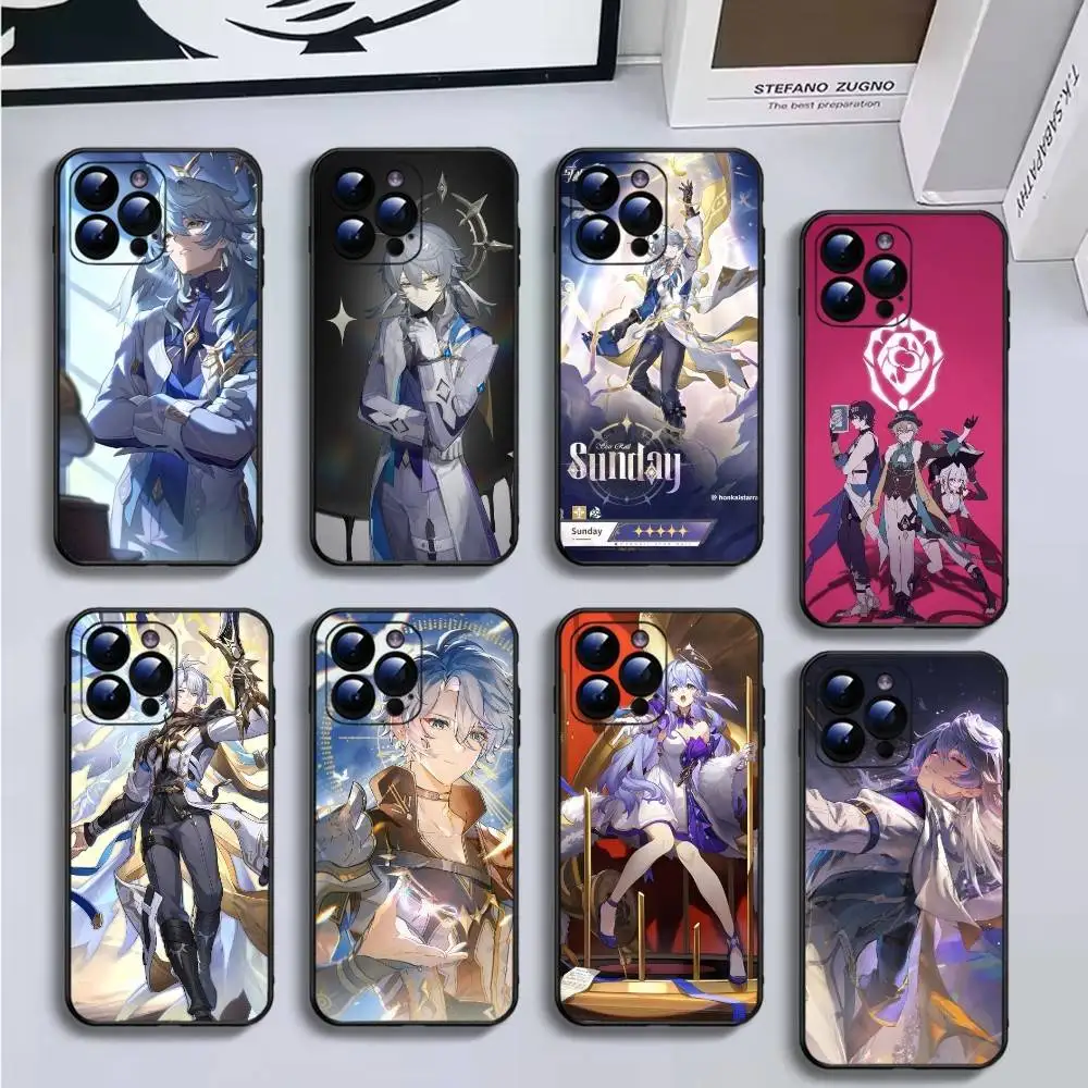 

H-Honkai Star Rail-Penacony Phone Case For iPhone16,15,14,13,12,11 Plus,Pro Max,XS,X,XR,SE,Mini,8,7,Soft Silicone Black Cover