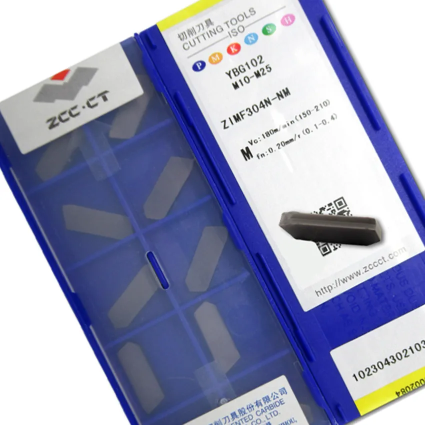 

ZIMF304N-NM YBG102/ZIMF506N-NM YBG102/ZIMF608N-NM YBG102 ZCC.CT carbide inserts Single-head Grooving,Turning inserts 10pcs/box
