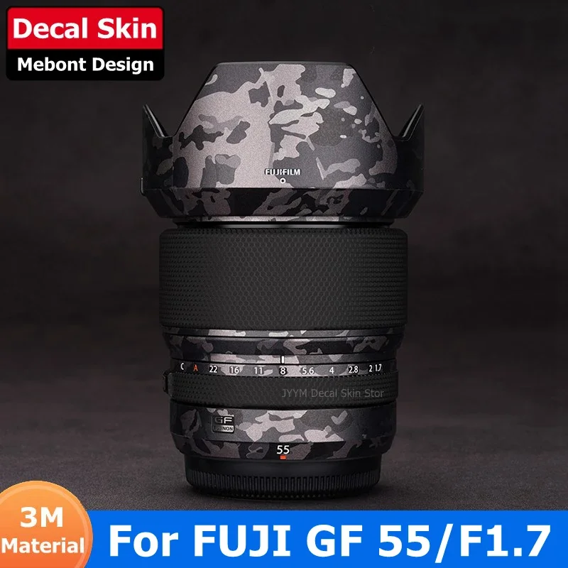 For Fujifilm FUJI GF 55mm F1.7 R WR Decal Skin Camera Lens Sticker Vinyl Wrap Anti-Scratch Film GF55 GF55MM 55 1.7 F/1.7 F1.7R