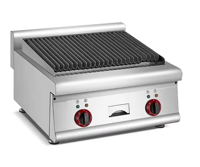 

Table Top Electric BBQ Gas Lava Rock Grill