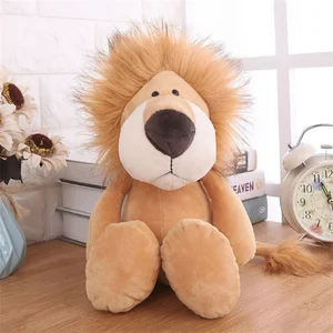 Boneka Mainan Hewan Mewah Boneka Lembut Singa Hutan Gajah Harimau Anjing Rubah Monyet Rusa Hadiah Anak-anak Mainan Hobi Anak-anak Bayi Kawaii 8 macan putih terlaris - №