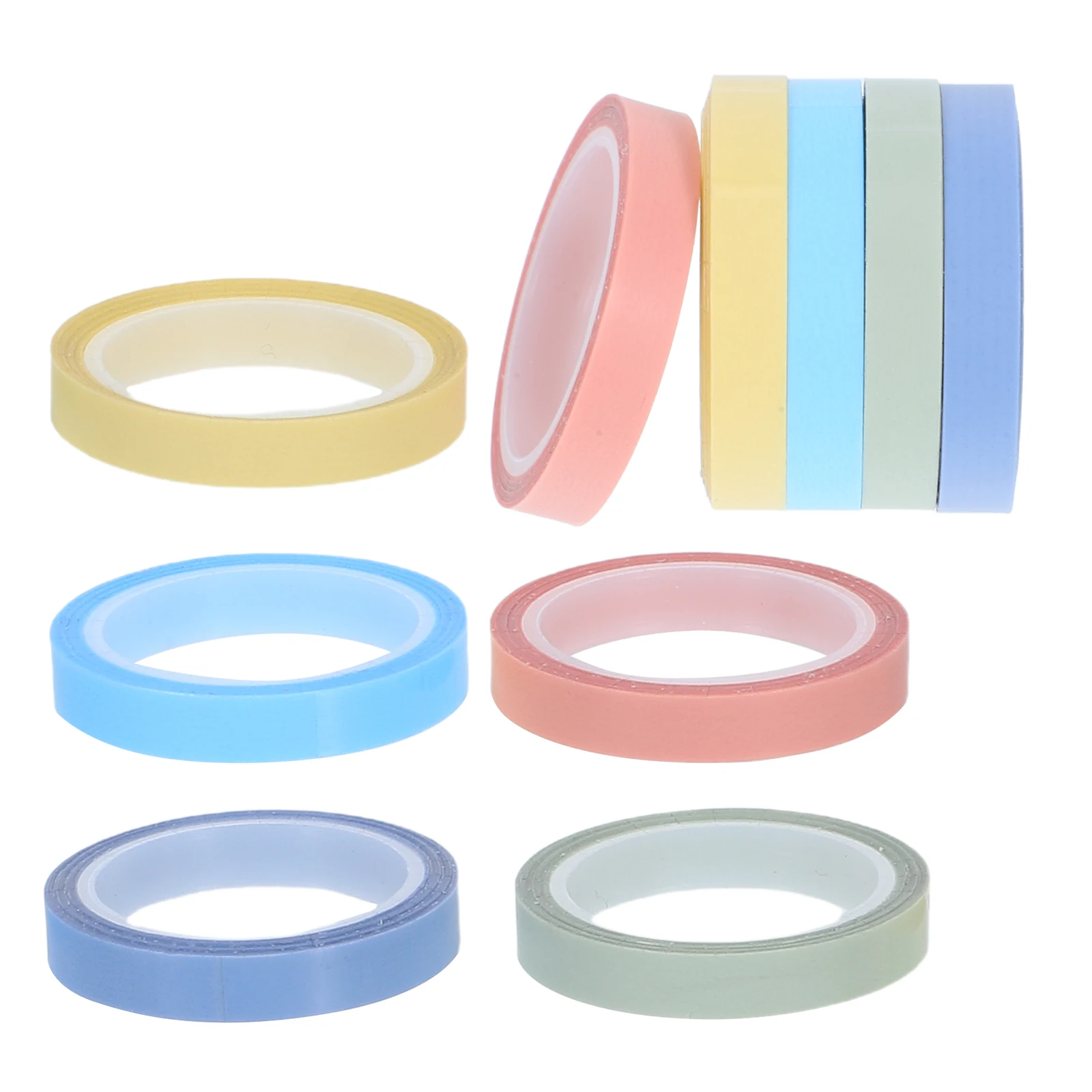 10 قطعة 10 لفات شريط لاصق شفاف قابل للكتابة لاصق شفاف علامات الصفحة للمدرسة مكتب مؤشر ملصقات للتسمية #2