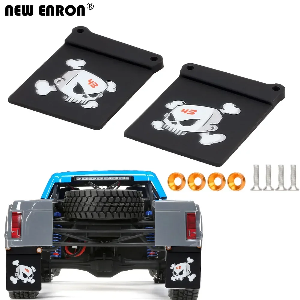 NUOVO ENRON Quarti di Gomma Parafango Posteriore Parafanghi per RC 1/10 Team Losi XXX-SCT TEN-SCTE Baja Rey Desert Truck