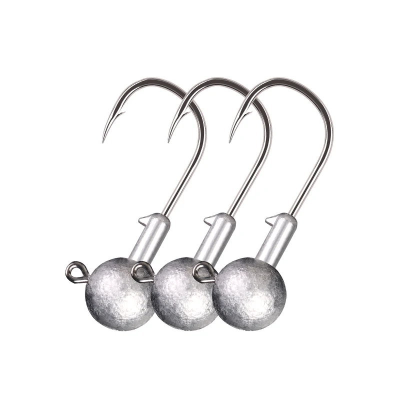 Big Head Lead Fishing Hook1g2g3g3.5g4g5g6g7g8g9g10g12g14g16g18g20g22g Crank Jig Head Hook Fit for Lure Hard Bait Soft WormTackle