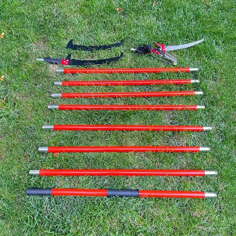 8 Knots 8 Meters Multifunction Wood Saw Pruning Tool Garden Tree Pruning Saw Professional Replaceable High Tree Rod Hand Tools