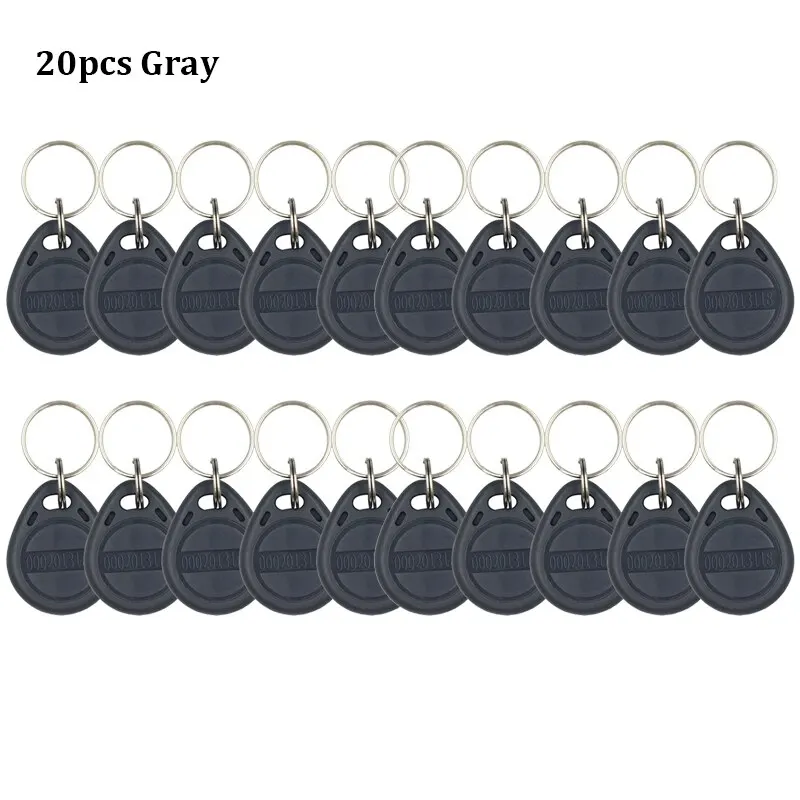 10-20 stücke EM4100 125 KHz Nur-Lese-RFID ID Keyfob RFID Tag Tags Mit Schlüssel Ring Karte Aufkleber keyfob Token Ring Proximity Chip TK4100