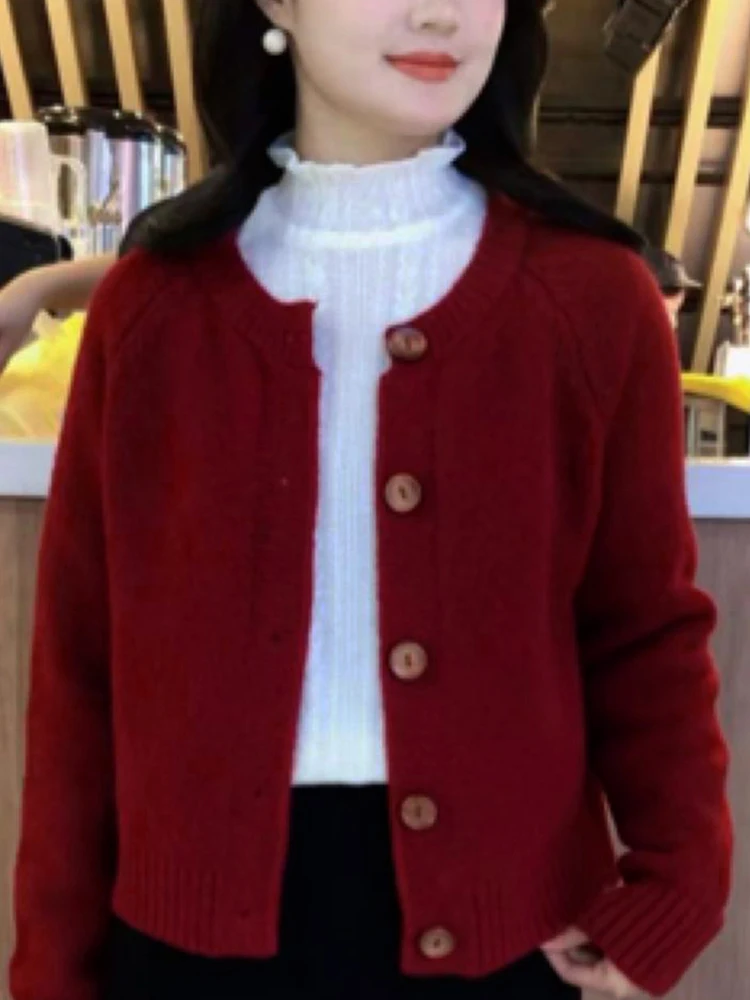 

Sli Color Long Sve Knitwear Top for Women Spring Autumn New Sle Korean Version Small Size Youthful Commute Sle