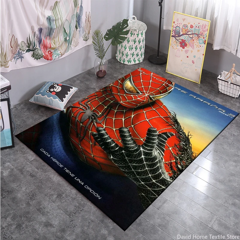 Spider-man Marvel Universe Rug for Living Room Decoration Bedroom Picnic Camp Kitchen Mat Carpet for children Living room