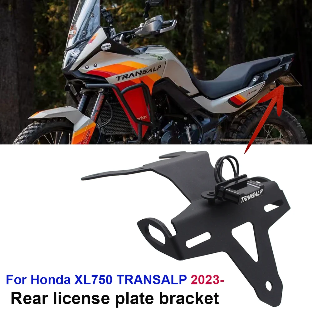 

For Honda TRANSALP 750 TRANSALP750 XL750 2023-2024 Motorcycle Rear License Plate Holder Tail Tidy Fender Eliminator Led Light