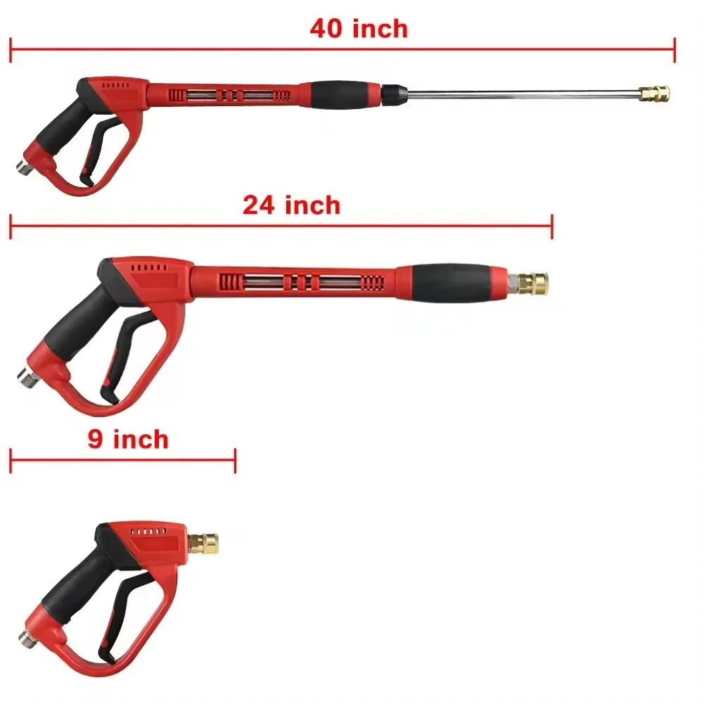 High Pressure Washer Gun Water Spray Gun With Extension Wands For Car Wash