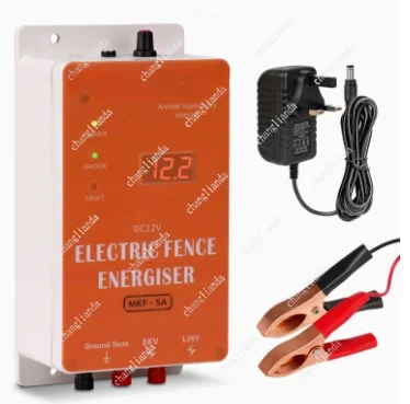 

5/10/20 km Electric Fence Energizer Charger High Voltage Pulse Controller Poultry Farm Fence Insulators For Animals Fence