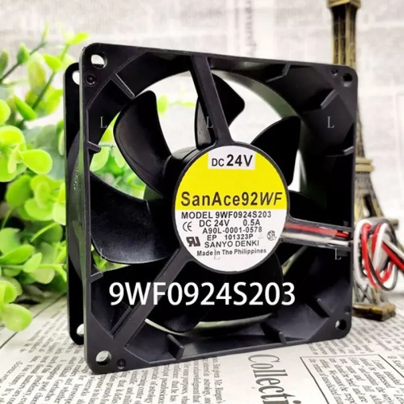 

L для корпуса SANYO, радиатор охлаждения 24 В постоянного тока 9WF0924S203 90*90*32 мм Fanuc A90L-0001-0578