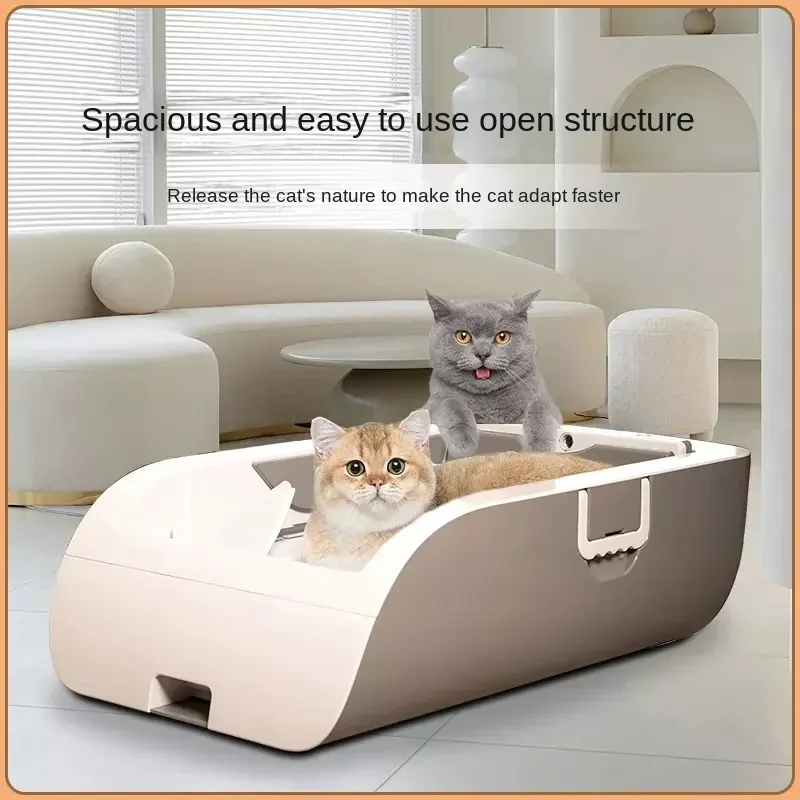 

Automatic Intelligent Cat Litter Box, Deodorization, Semi Enclosed, Large Electric Poop Shovel, Toilet, Sterilization