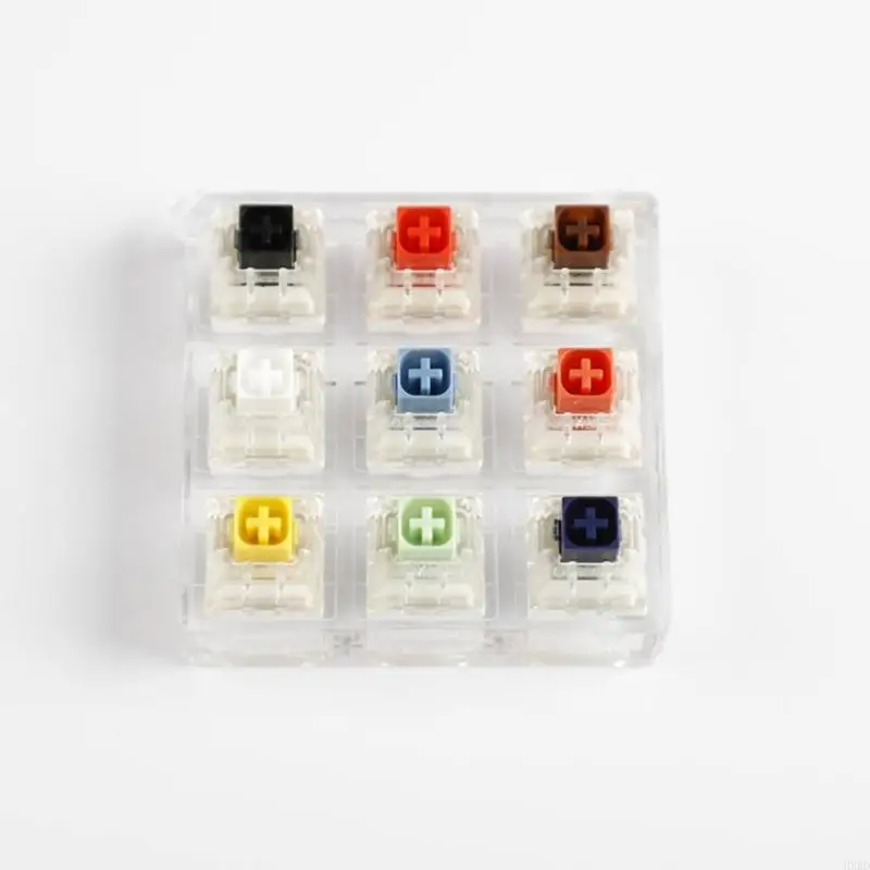 2025 جديد متعدد الألوان 9 مفاتيح ميكانيكية مفاتيح اختبار يتميز بسكن واضح لدقة