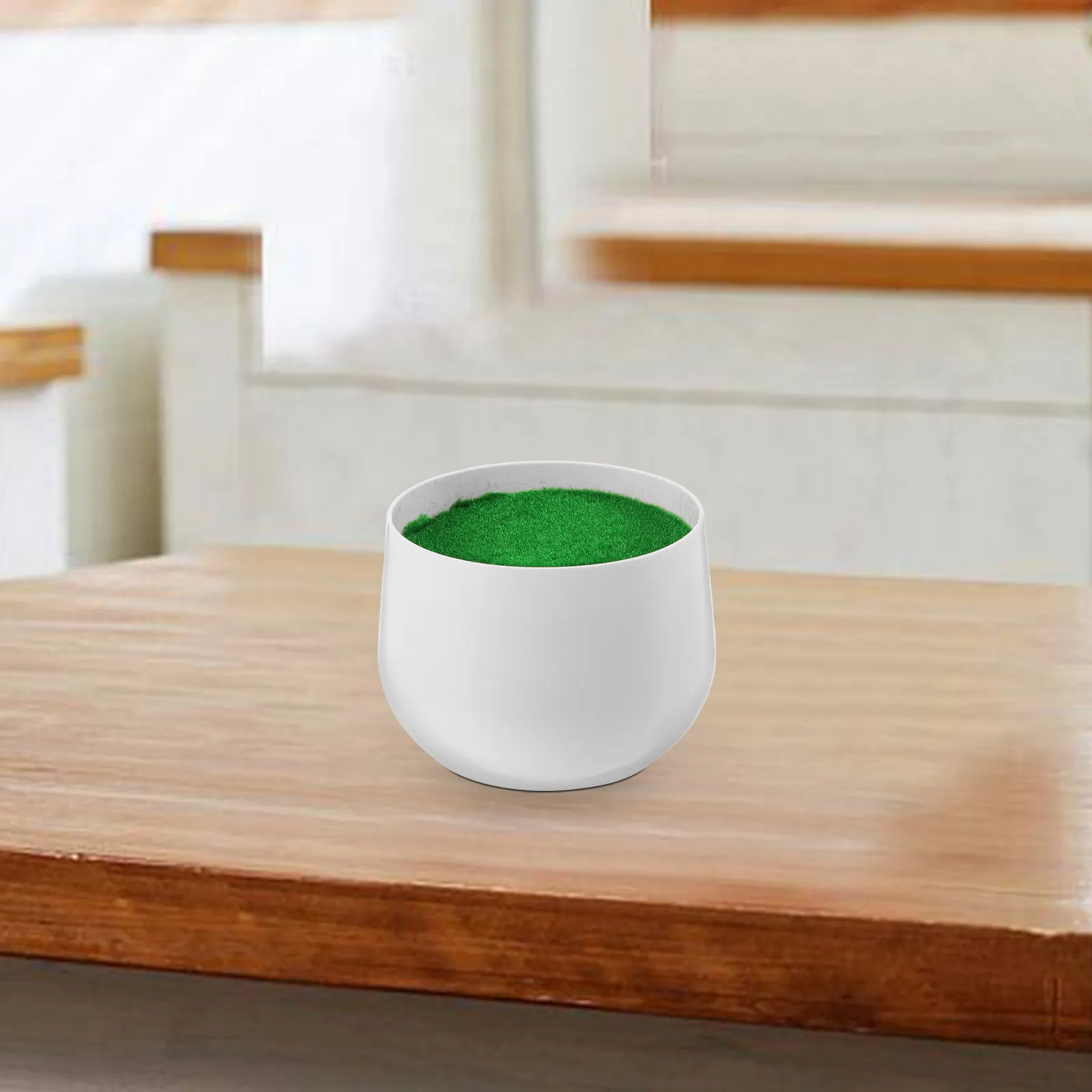 Simulation Flowerpot Plastic Flocking Small DIY Plant Container Artificial Planter Mini Pot Floral Foams Blocks for Fake Flowers