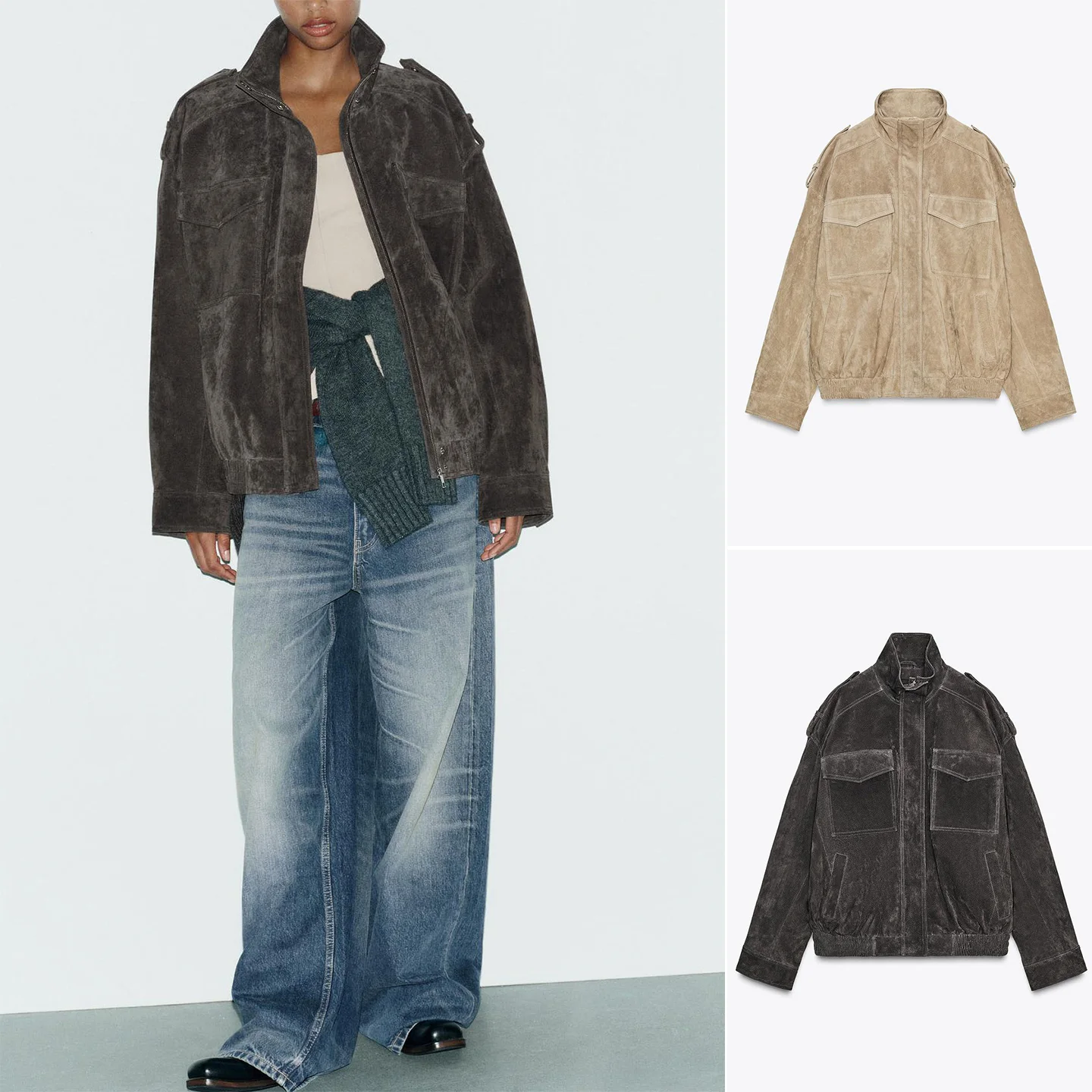 

Повседневная уличная куртка с длинным светом и воротником-стойкой, верхняя одежда для женщин, осень 2024, полиэфирное волокно 00% для женщин среднего возраста