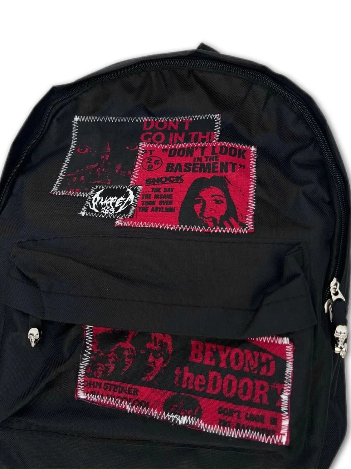 Punk Rock Backpack Fashion Hip Hop Teenage Student Schoolbag Harajuku Streetwear Popular Gothic Large Capacity Travel Backpack