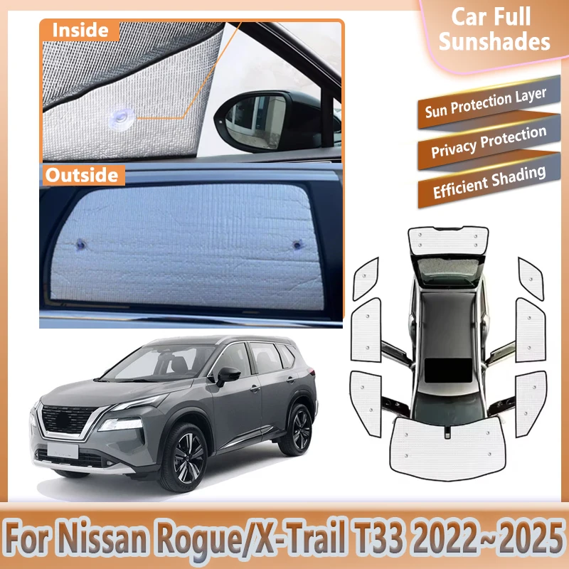 

Автомобильный солнцезащитный козырек для Nissan X Trail X-Trail Rogue T33 2022 ~ 2025 2023 2024, козырек на лобовое стекло, солнцезащитные козырьки, автоаксессуары