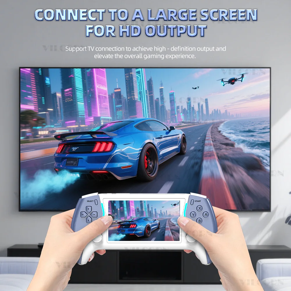 VILCORN Project X Pro Handheld Game Console for PSP PS1 SNES Emulators Portable Consoles Retro Drive Pocket Video Games for Boy