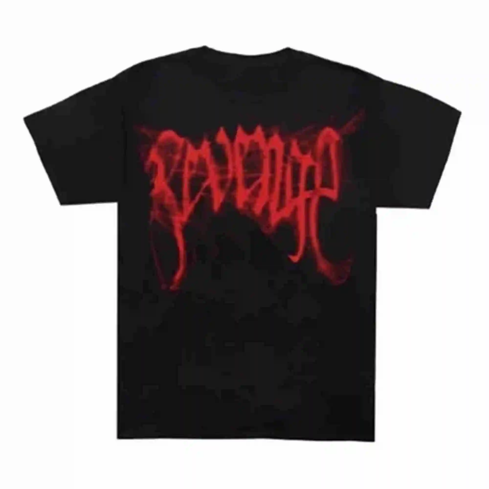 Revenge Red Arc Outline  Vintage Graphic Tee 100% Cotton Round Neck Casual Regular Fit Unisex T-shirt  Summer Top