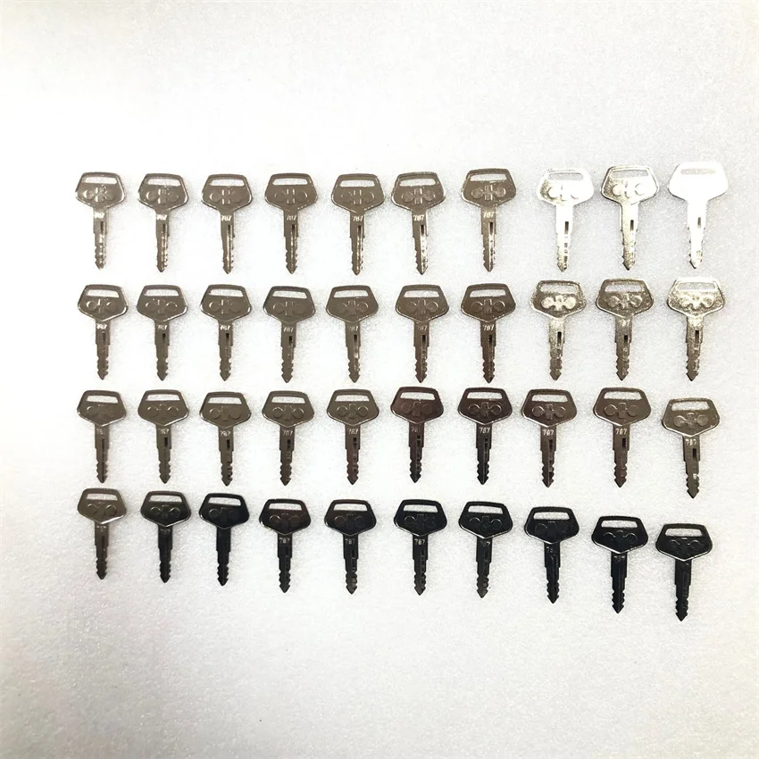 40PCS 787 Key for Komatsu Excavator Dozer Loader Heavy Equipment TR261434