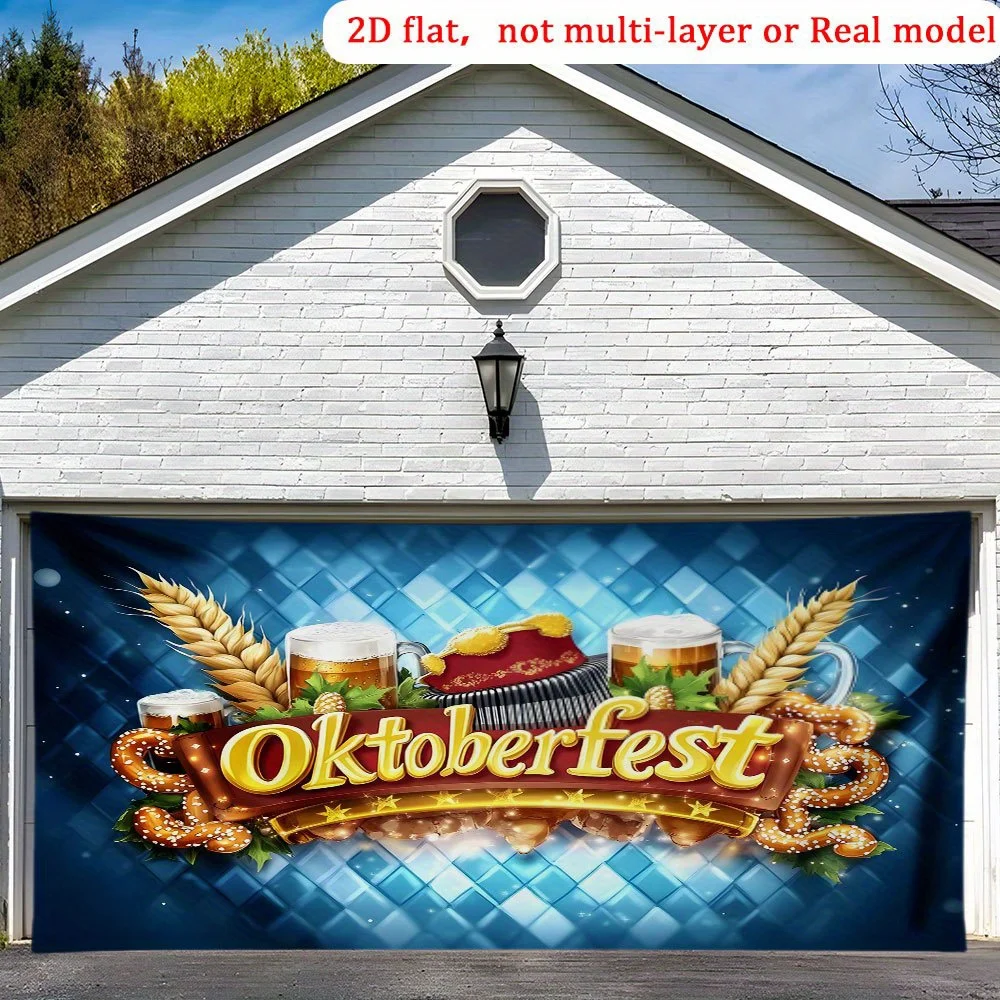 2D flat banner, 1pcs, Octabov Beer Cap Horn - extra large size