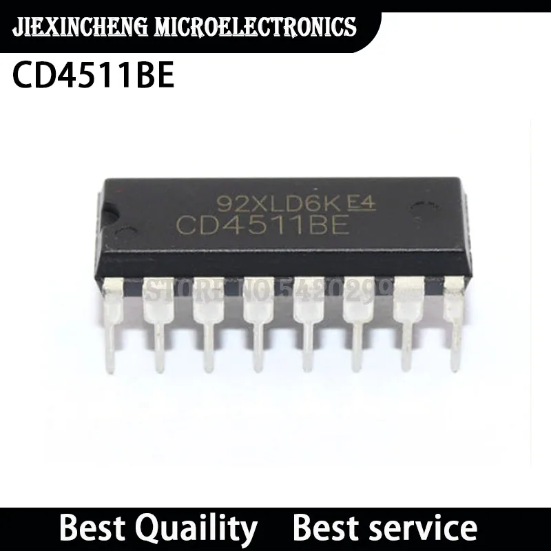 (10pieces）CD4511BE CD4511 DIP16 Latch decoder drive 3V ~ 18V