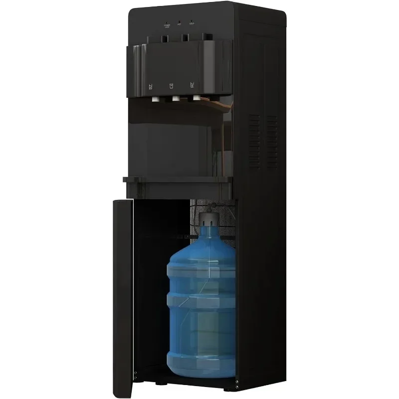 Muhub-dispensador de enfriador de agua de carga inferior, 3 ajustes de temperatura, agua caliente, fría y de habitación, sostiene botellas de 3 o 5 galones