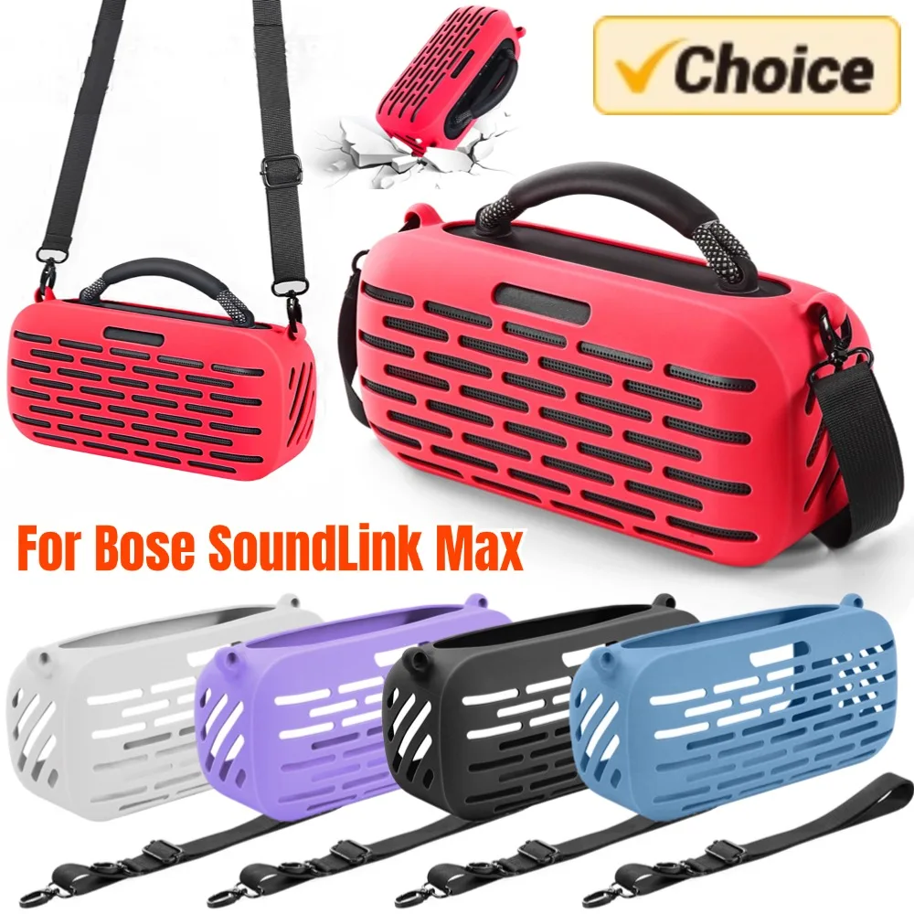 

Silicone Cover Case Anti-Scratch Flexible Carrying Case Protector Cover Silicone Skin for Bose SoundLink Max BT Portable Speaker