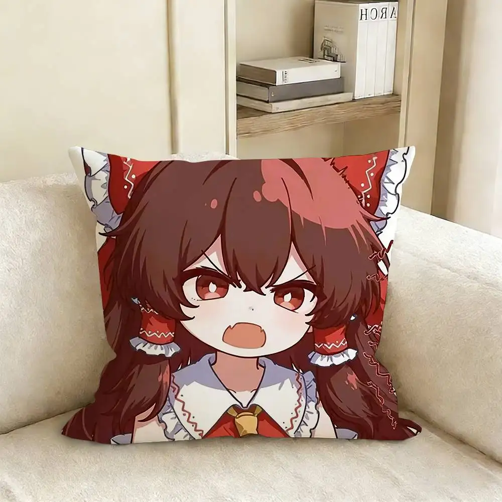T-Touhou P-Project Pillow Case Living Room Sofa Cushion Cover Suitable For Home Bedroom Room Decoration