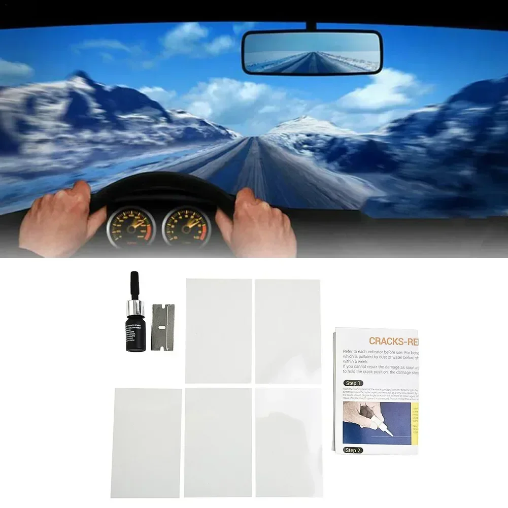 

Car Windshield Windscreen Glass Repair Resin Kit 3ML Auto Vehicle Casement Fix Tools Car Auto Wash Maintenance Accessories