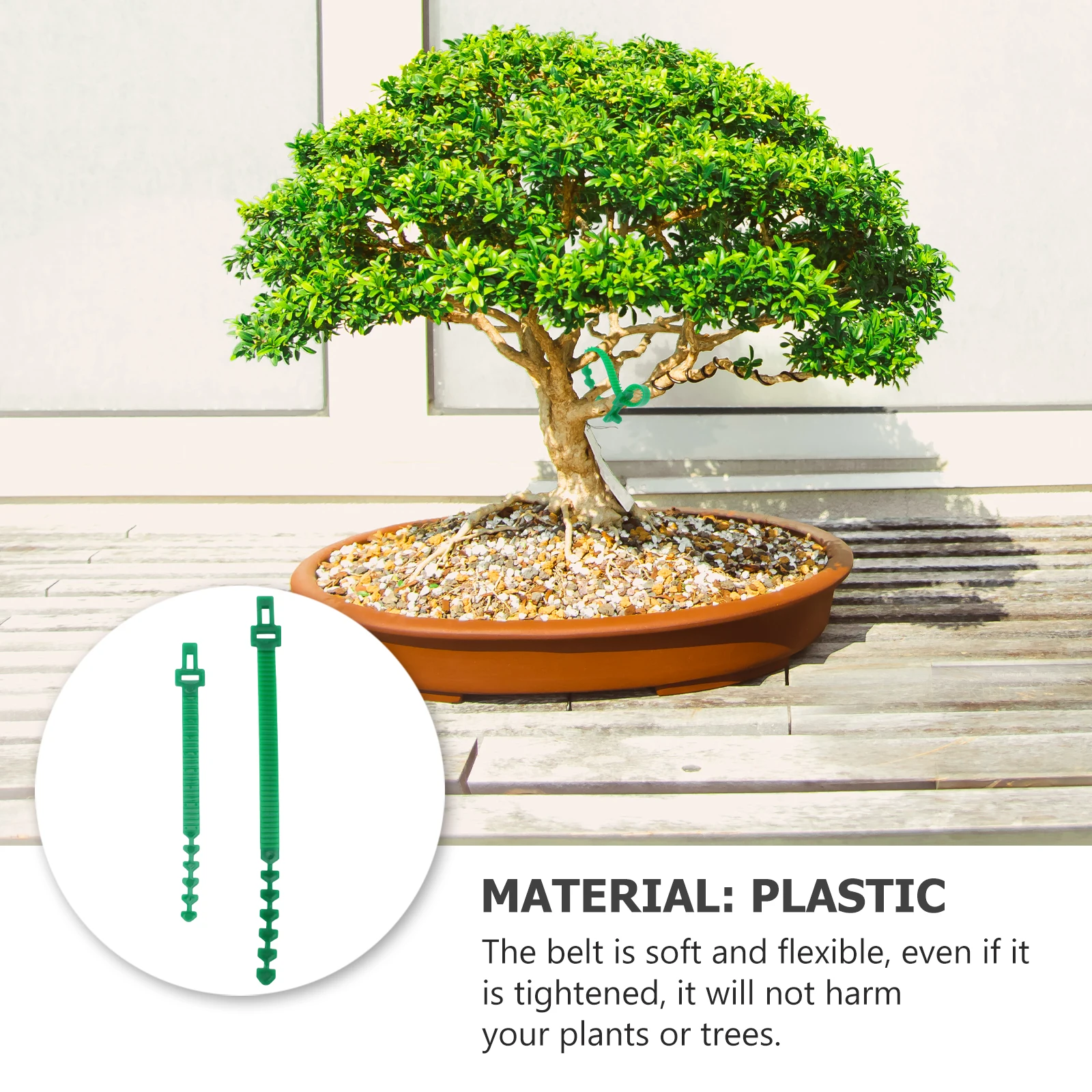 

10 Pcs Electric Wire Gardening Cable Ties Plant Reusable Plastic Outdoor Tree Support